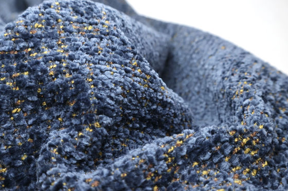 High Quality New Plain 100% Polyester Jacquard Double Blended Woven Chenille Sofa & Curtain Fabric Home Textile