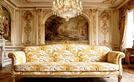 Parisian-Inspired Artistic Tree Jacquard Velvet Fabric For Your Sofa