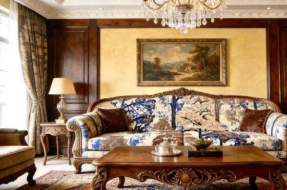 Two-tone Forest Pattern Jacquard Velvet Fabric For Sofa