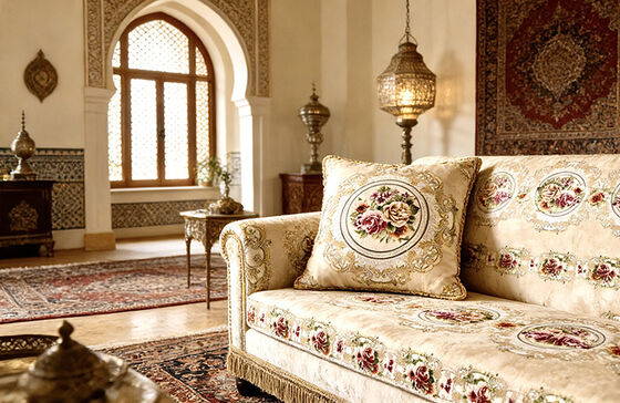 Middle Eastern Charm · A&B Panel Luxury Foil Print Sofa Fabric