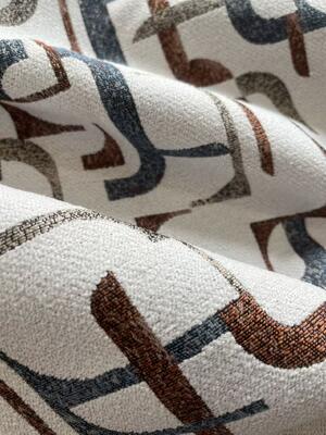 390GSM geometry woven jacquard sofa fabric