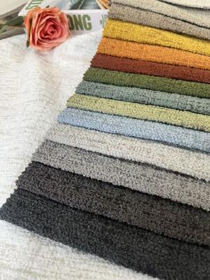 100%polyester glue Knitted velvet sofa fabric