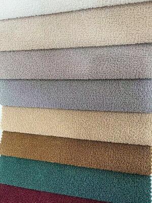 100% Polyester Jacquard Velvet Sofa Fabric For Home Decoration