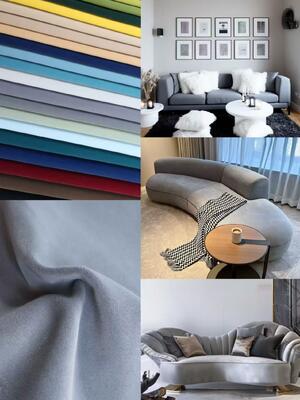 310gsm Fine Matte Plain Wear-resistant Frosted Velvet For Sofa