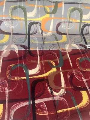 100% Polyester Digital Print Sofa Fabric Durable For Home Decoration
