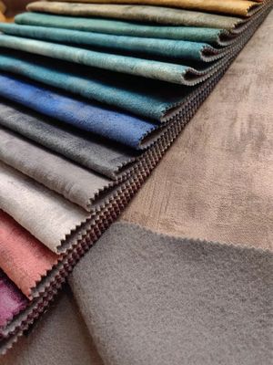 Holland Luxury Sofa Fabric Durable Breathable With Bronzing Gold Pattern