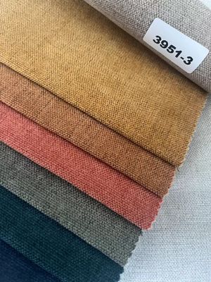 Sofa Custom Polyester Linen Fabric Linen Jacquard Fabric Double Faced