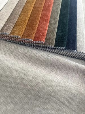 Sofa Custom Polyester Linen Fabric Linen Jacquard Fabric Double Faced