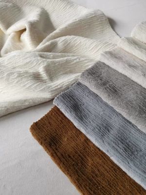 Knitted Luxury Sofa Fabric Shrink Resistant With Customized Color
