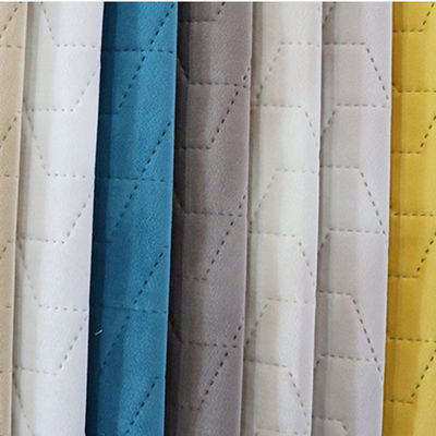 100% Polyester Luxury Sofa Fabric Knitted Waterproof With Embroidered Pattern