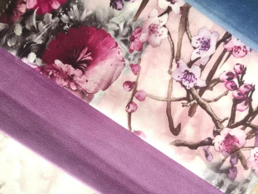 Shrink Resistant Customized Digital Flower Print Fabric Patterned Velvet Upholstery Fabric