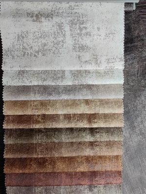 Printed Holland Velvet Fabric Glue Embossed Fabric Customizable 100% Polyester Sofa Textile