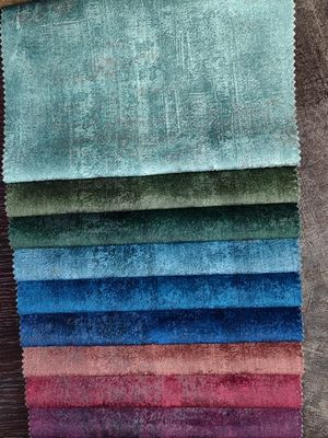 Printed Holland Velvet Fabric Glue Embossed Fabric Customizable 100% Polyester Sofa Textile