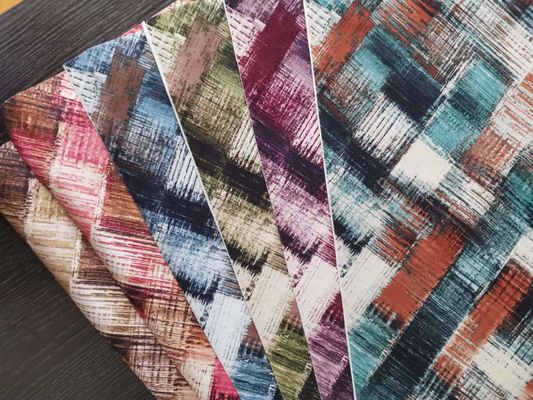Custom Digital Print Floral Polyester Fabric Polyester Velvet Fabric