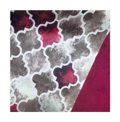 Upholstery Digital Print Fabric Wrinkle Resistant With Knitted Technics