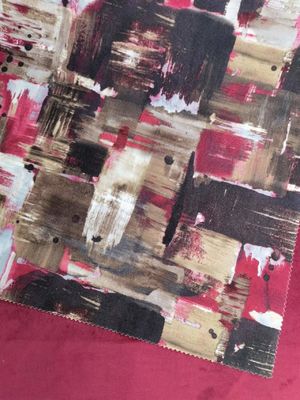Anti Static Colorful Digital Print Upholstery Fabric Printed Velvet Upholstery Fabric
