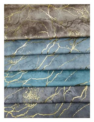 100% Polyester Knitted Foil Print Fabric Tear Resistant For Sofa Textile