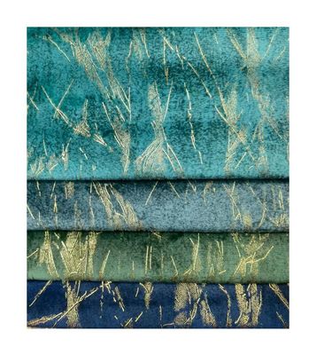 100% Polyester Soft Knitted Fabric Holland Velvet Print With Embossed Style