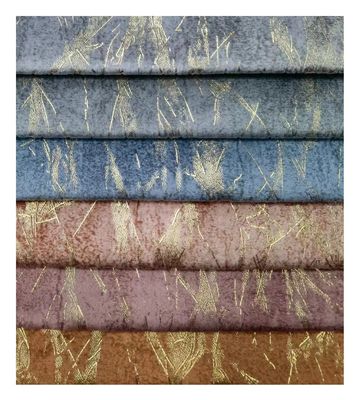 100% Polyester Soft Knitted Fabric Holland Velvet Print With Embossed Style