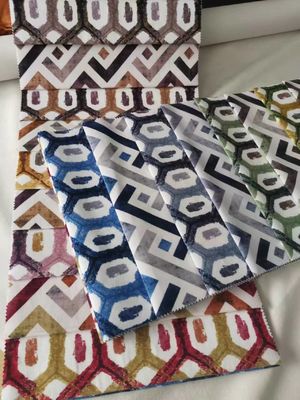 100% Polyester Digital Print Fabric Rainbow Dubai Fabric For Sofa