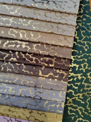 Marble Pattern Holland Velvet Fabric Foil Knit Fabric Black Anti Static