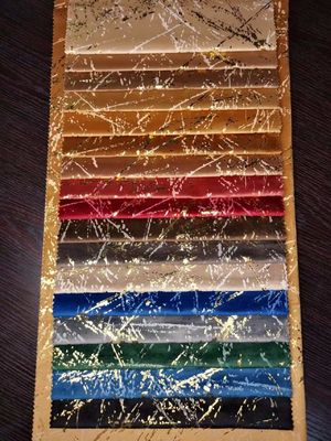 Shrink Resistant Embossed Foil Velvet Fabric Printed Knitted Fabric