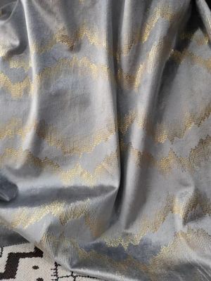 Italy Bronze Velvet Fabric 300gsm Curtain Material Velvet High Durability For Curtain
