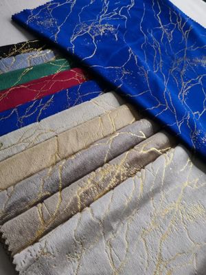 210gsm Anti Pill Metallic Velvet Fabric Luxury Velvet Upholstery Fabric