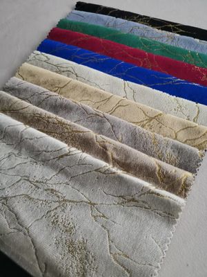 210gsm Anti Pill Metallic Velvet Fabric Luxury Velvet Upholstery Fabric