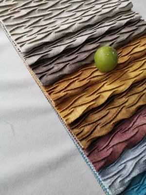 Flame Retardant Polyester Velvet Fabric Luxurious With Mulit Color