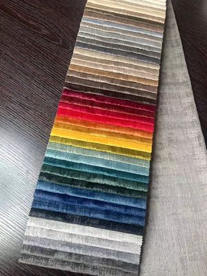 100% Polyester Luxury Curtain Fabric Bronzed Velvet Fabric For Home Decoration