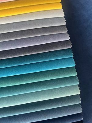 Water Resistant 400gsm Luxury Velvet Curtain Fabric Luxury Upholstery Fabric