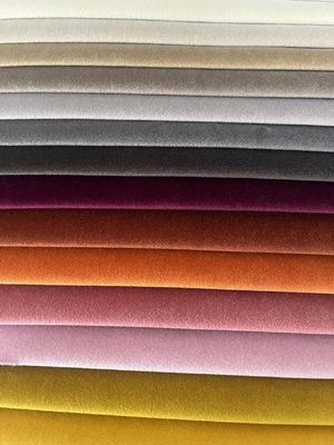 Water Resistant 400gsm Luxury Velvet Curtain Fabric Luxury Upholstery Fabric