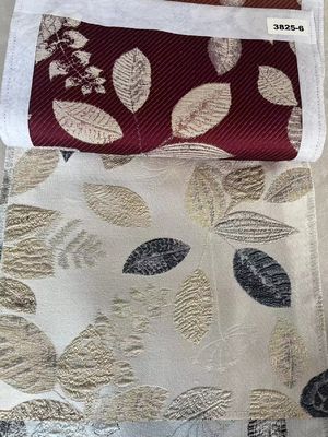 Jacquard Luxury Curtain Fabric Yarn Dyed Home Textile Fabric