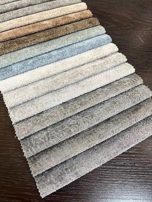 Knitted Upholstery Velvet Fabric Chenille Polyester Fabric For Sofa