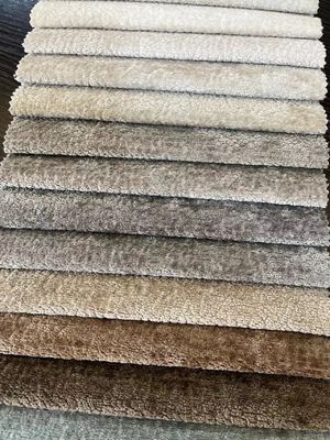 Knitted Upholstery Velvet Fabric Chenille Polyester Fabric For Sofa
