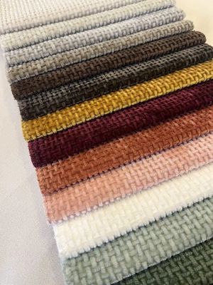 100% Polyester Woven Chenille Fabric 390-500gsm For Sofa Cushion