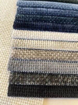 100% Polyester Woven Chenille Fabric 390-500gsm For Sofa Cushion