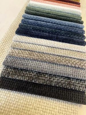 100% Polyester Woven Chenille Fabric 390-500gsm For Sofa Cushion