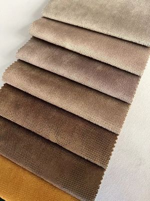 Embossed Holland Velvet Fabric Chenille Shrink Resistant For Wildely Use