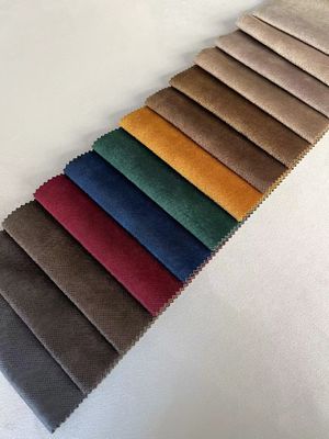 Embossed Holland Velvet Fabric Chenille Shrink Resistant For Wildely Use