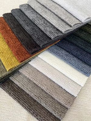 100% Polyester Chenille Woven Fabric Machine Washable For Sofa Cushion
