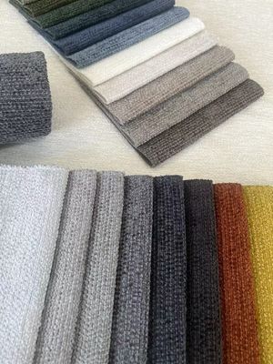 100% Polyester Chenille Woven Fabric Machine Washable For Sofa Cushion