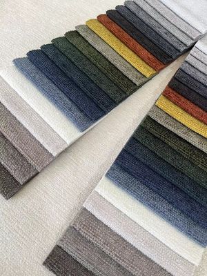 100% Polyester Chenille Woven Fabric Machine Washable For Sofa Cushion