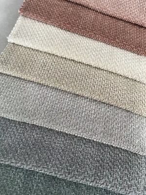 Plain Waterproof Chenille Upholstery Fabric Weave Polyester Fabric For Sofa