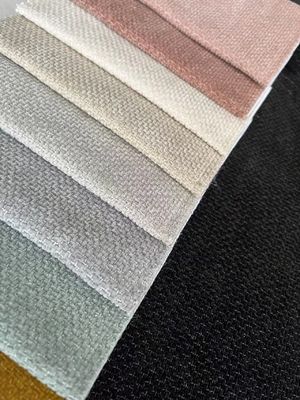 Plain Waterproof Chenille Upholstery Fabric Weave Polyester Fabric For Sofa