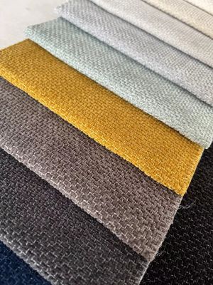 Plain Waterproof Chenille Upholstery Fabric Weave Polyester Fabric For Sofa
