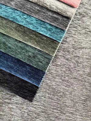 Wrinkle Resistant Chenille Sofa Fabric 500gsm For Wildely Use