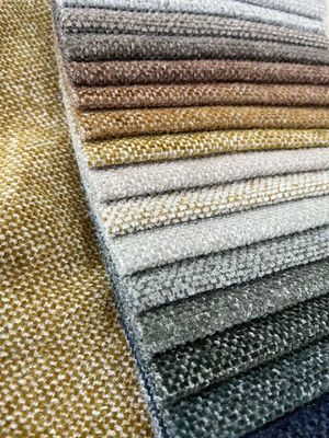 Woven Chenille Sofa Fabric 410gsm Wear Resistant Easy To Clean
