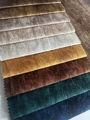 100% Polyester Velvet Sofa Fabric Printed Embossed Velvet Fabric Sofa Fabric Factory